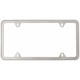 Genuine Mercedes Benz Polished Stainless Steel License Plate Frame