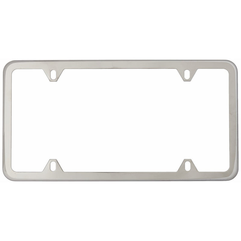 Genuine Mercedes Benz Polished Stainless Steel License Plate Frame