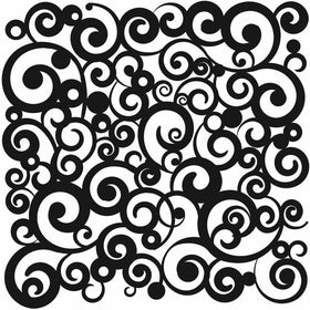 The Crafter's Workshop 12x12 Template: Cosmic Swirl