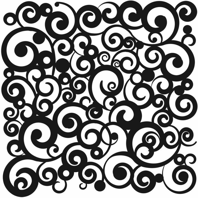The Crafter's Workshop 12x12 Template: Cosmic Swirl