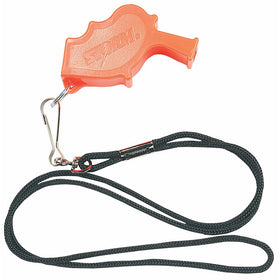 Markwort Storm Safety Whistle (Orange) with 19-Inch Black Lanyard