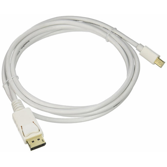 Monoprice 6ft 32AWG Mini DisplayPort to DisplayPort Cable - White