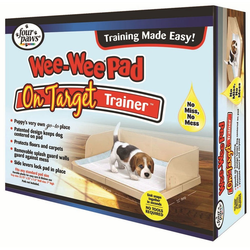 Four Paws Wee-Wee Pad On Target Trainer, Dog and Puppy Training Tray