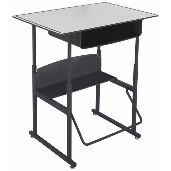 Safco AlphaBetter Desk, 36 by 24 Premium Top with Book Box