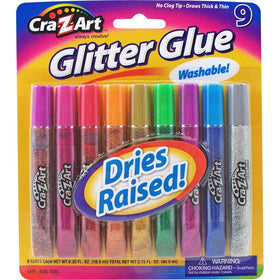 Cra-Z-art Glitter Glue Tubes, Pack of 9 (11300)