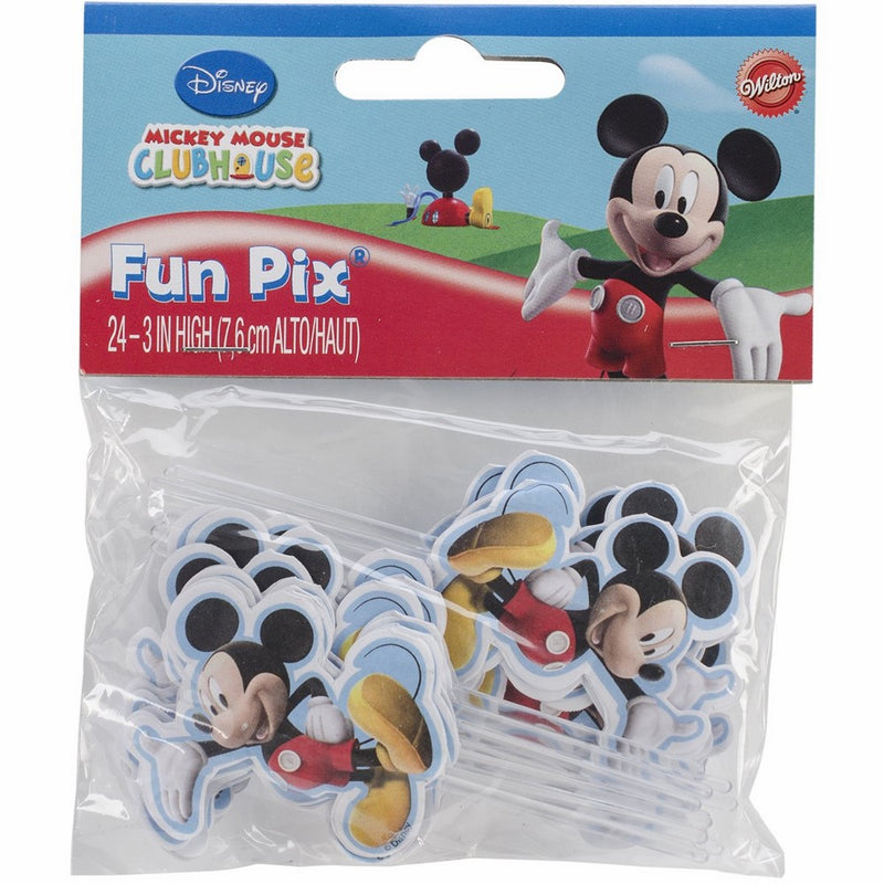 Wilton 2113-7071 Mickey Mouse Clubhouse Cupcake/Cake Fun Pix, Set of 24