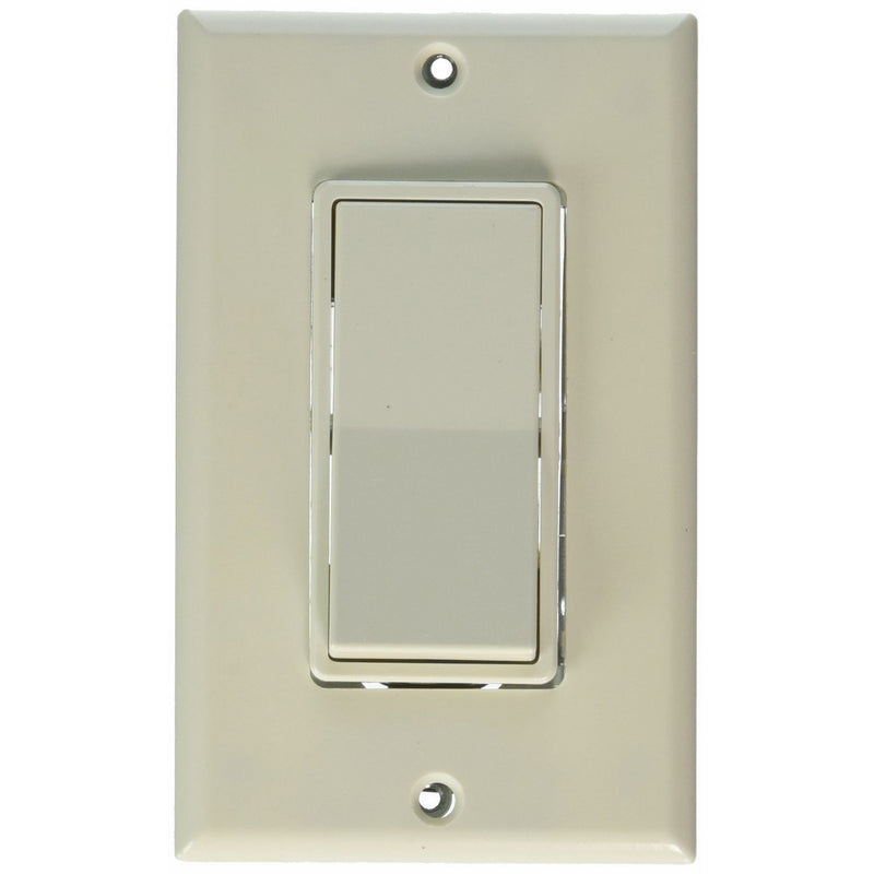 Leviton C26-05671-02T Single Pole Rocker Switch, 15 Amp/120V/277V, Light Almond