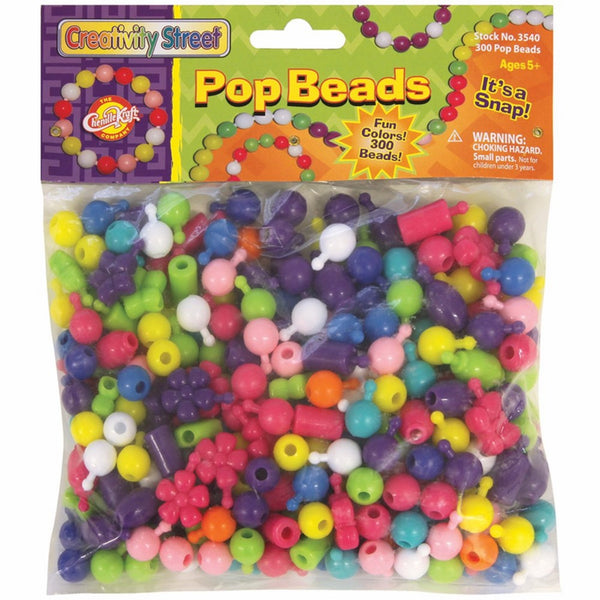 Creativity Street Pop Beads, 300 Count Pack (AC3540)