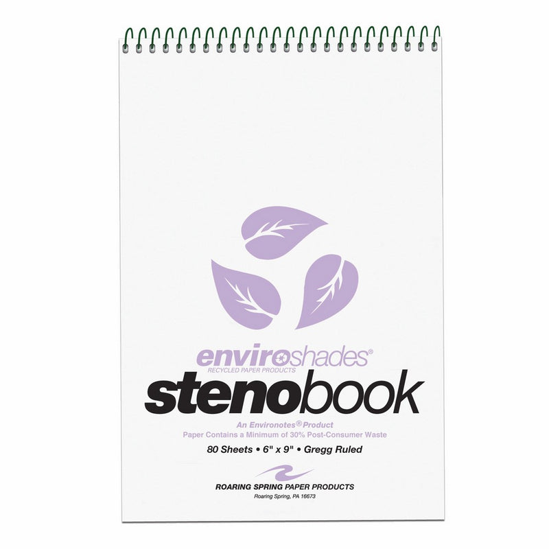 Roaring Spring Enviroshades Steno Books, Orchid, 4/pack