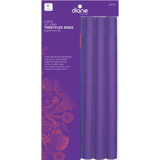 Diane Twist-Flex Rods, Purple, 7/8"