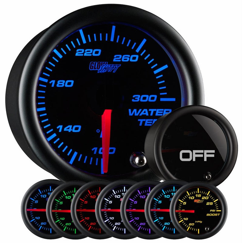 GlowShift Tinted 7 Color Water Temperature Gauge