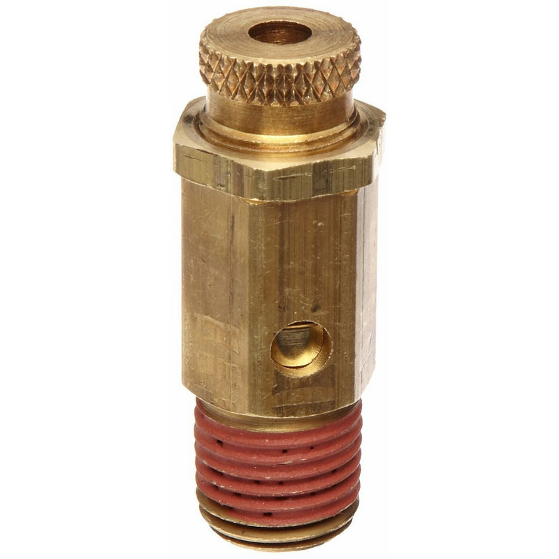 Control Devices NC Series Brass Non-Code Safety Valve, 25-200 psi Adjustable Pressure Range, 1/4 Male NPT