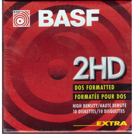 Diskettes New Basf 2hd DOS Double Sided 3.5"