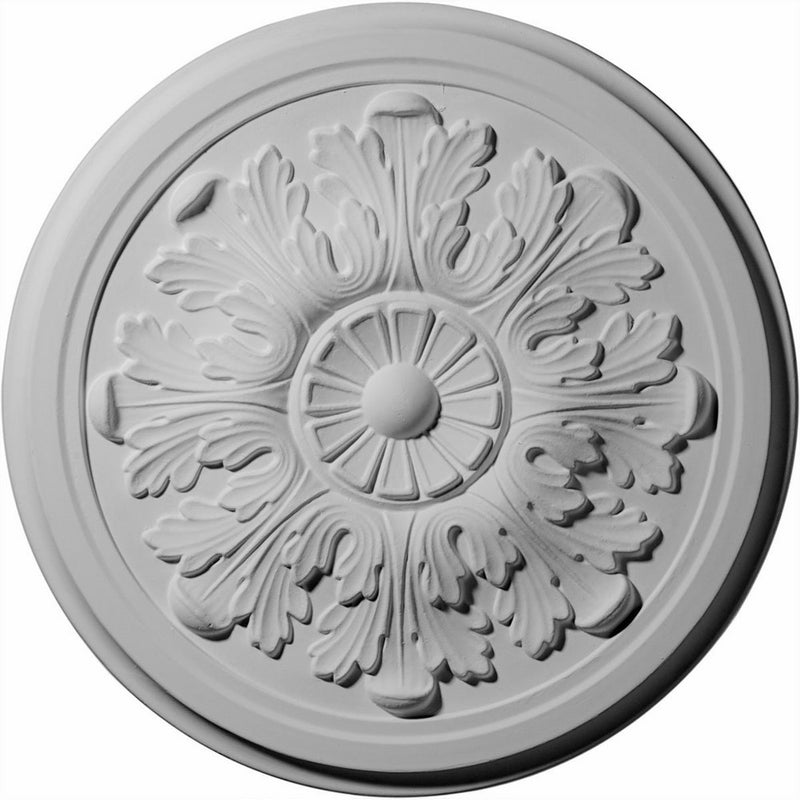 Ekena Millwork CM12LE 12 3/4-Inch OD x 7/8-Inch Legacy Acanthus Ceiling Medallion