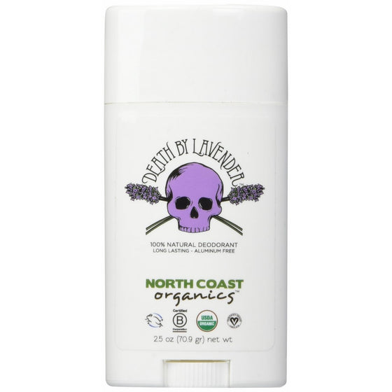 NORTH COAST ORGANICS Death By Lavender Organic Deodorant, 2.5 oz