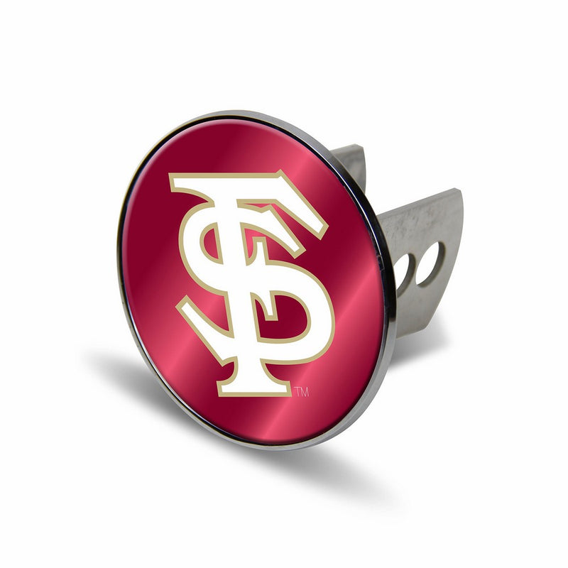NCAA Florida State Seminoles Laser Cut Metal Hitch Cover, Large, Silver