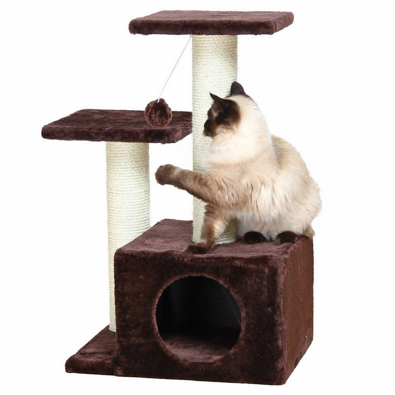 TRIXIE Pet Products Valencia Cat Tree, Chocolate Brown