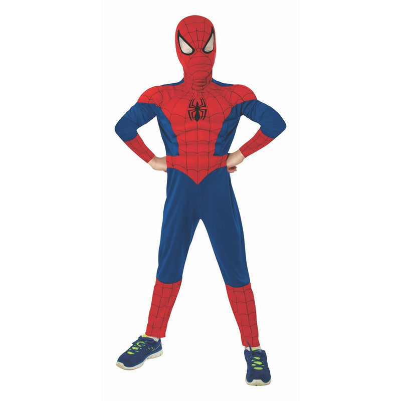 Rubie's Marvel Ultimate Spider-Man Deluxe Muscle Chest Costume, Child Medium - Medium One Color