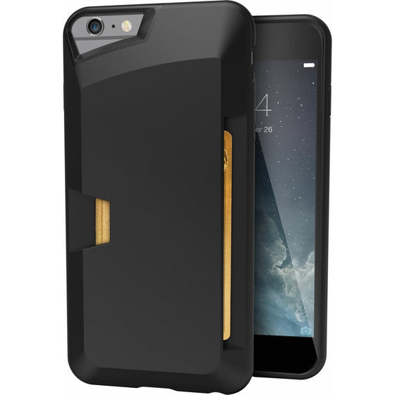 Silk iPhone 6 Plus/6s Plus Wallet Case - VAULT Protective Credit Card Grip Cover -Wallet Slayer Vol.1 - Black Onyx