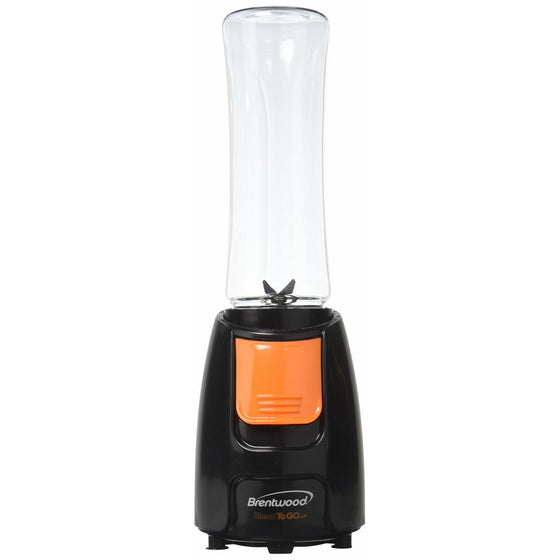 Brentwood Appliances JB-197 Blend-To-Go Blender, Black Body with Orange Button