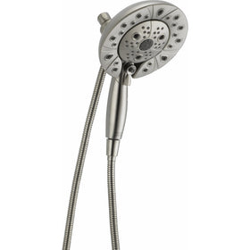 Delta 58480-SS-PK 5-Spray H2Okinetic In2ition 2-in-1 Hand Held Shower Head with Hose and Magnetic Docking, Stainless