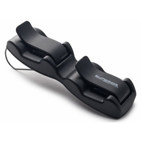 Double Sunglasses-Glasses Holder for Sun Visor / Air Vent -- Conveniently Holds 2 Pairs of Sunglasses -- By Superior Essentials