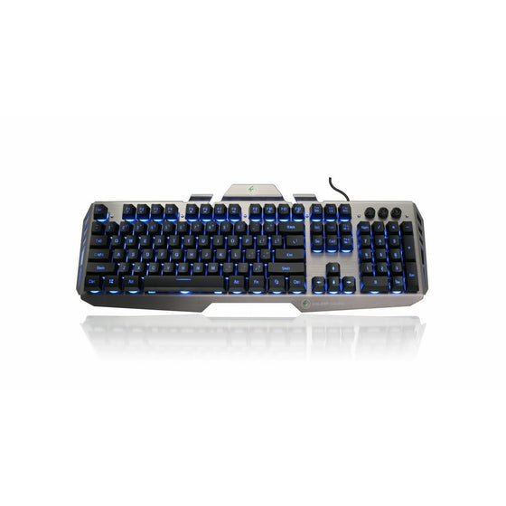 IOGEARKaliber Gaming HVER Aluminum Gaming Keyboard - Black/Gray (GKB704L-BK)