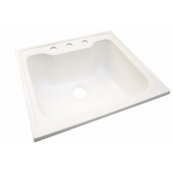 Design House 557686 Laundry Sink, 25-Inches by 22-Inches, Solid White,