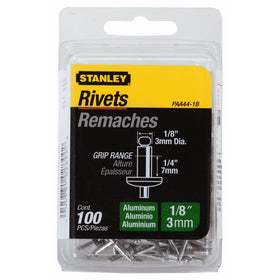 Stanley Paa44-1B 1/8 Inch X 1/4 Inch Aluminum Rivets,Pack of 100(Pack of 100)