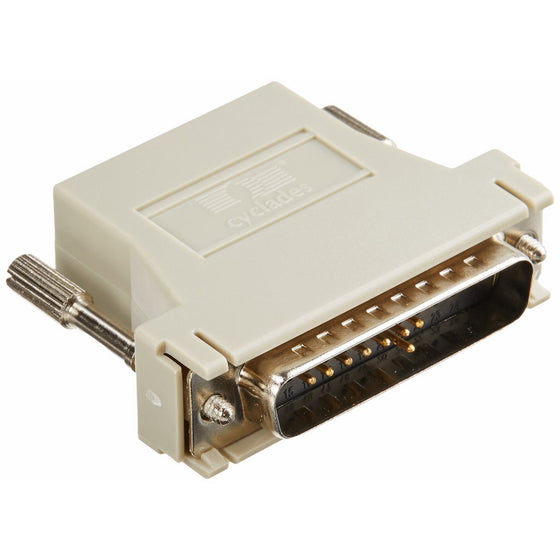 RJ45 To DB25M Cross Converter Comp with all Cyclades Serial Prdts