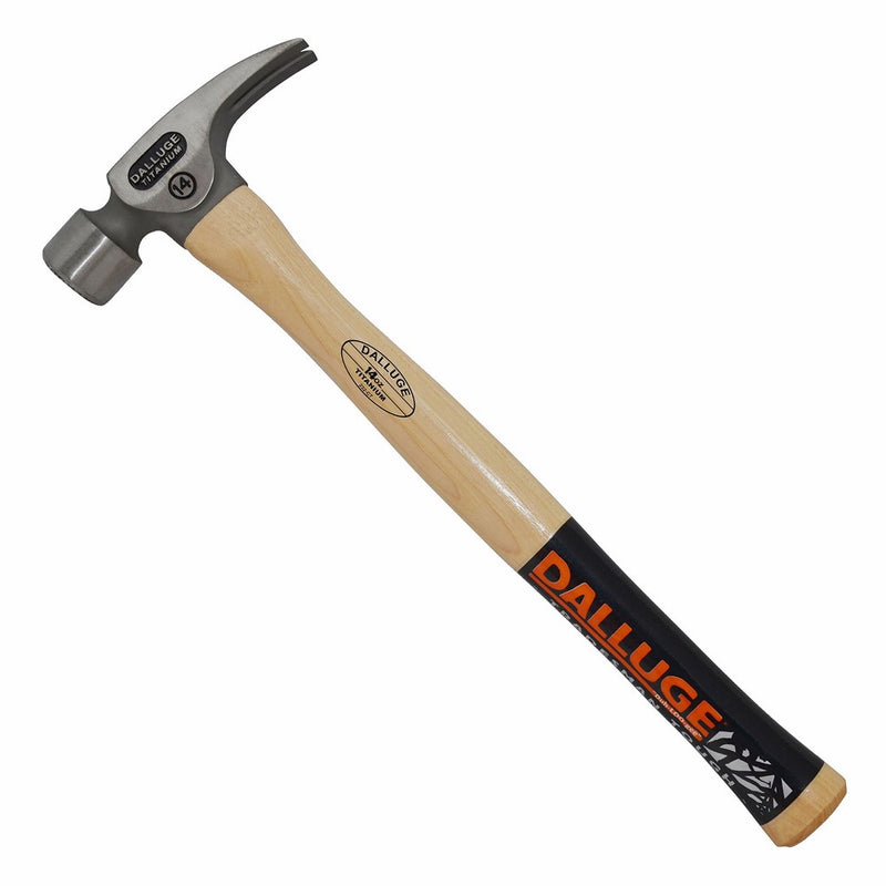 Vaughan 07170 14-Ounce Dalluge Titanium Hammer, 15-Inch Straight Hickory Handle