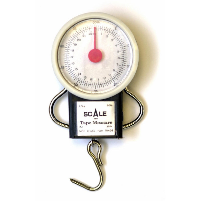 Eagle Claw 50-Pound Dial Scale with Tape Measure