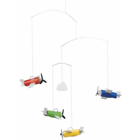 Flensted Mobiles Aero Hanging Nursery Mobile - 24 Inches Plastic