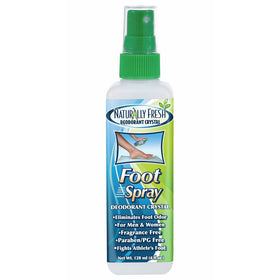 Naturally Fresh Deodorant Crystal Foot Spray, 4-Ounce Bottle (12 pack)
