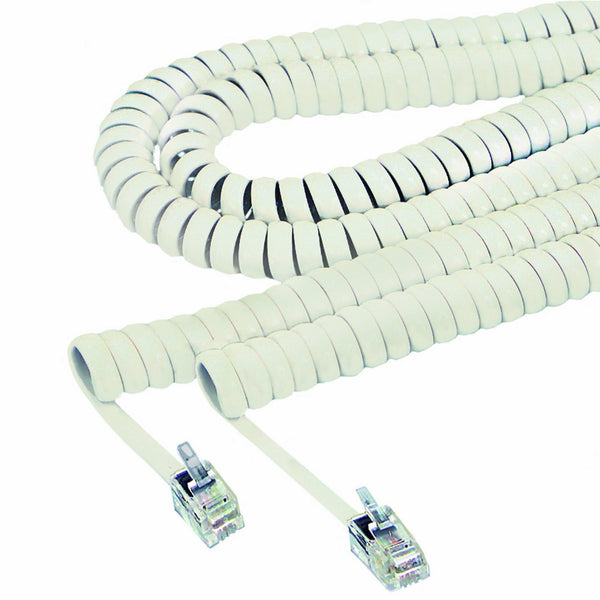 Softalk 42215 Phone Coil Cord 25-Feet Ash Landline Telephone Accessory