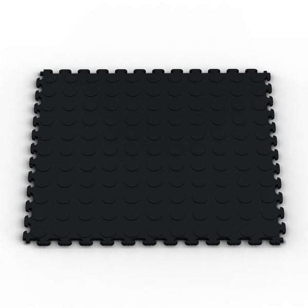 Norsk NSMPRC6BLK Raised Coin Multi-Purpose PVC Flooring, Black, 6-Pack
