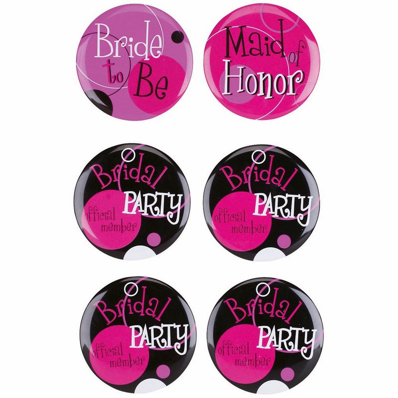Wilton Bridal Party Buttons