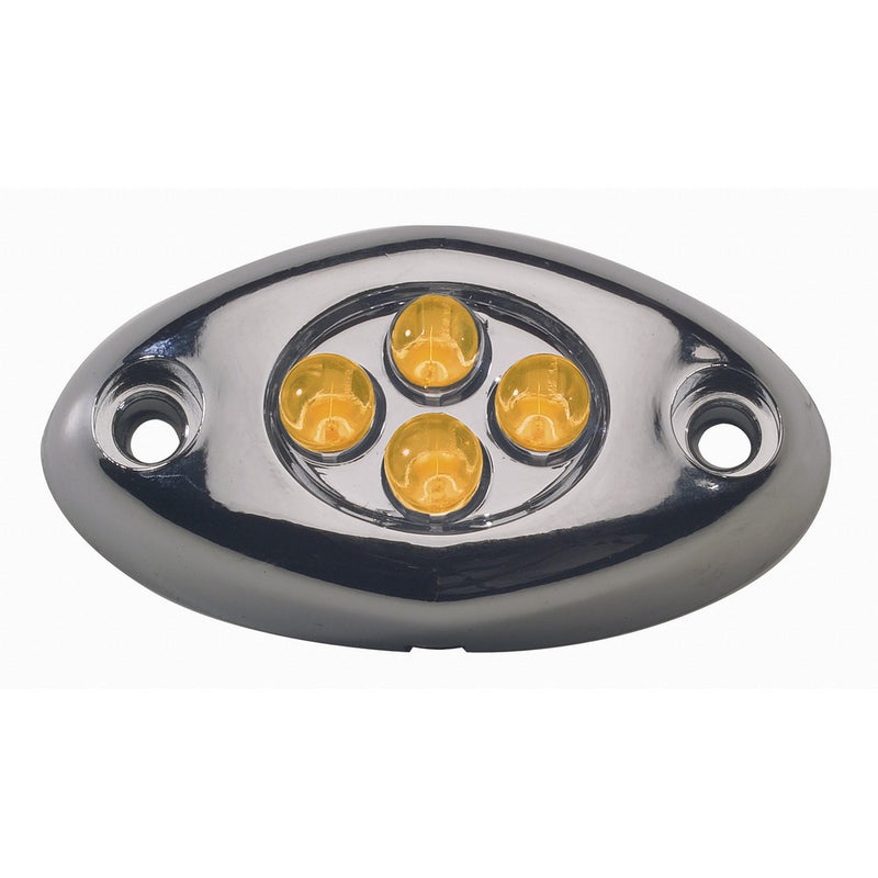 Innovative Lighting 4-Amber LED Screw Mount Courtesy Light with Chrome Case