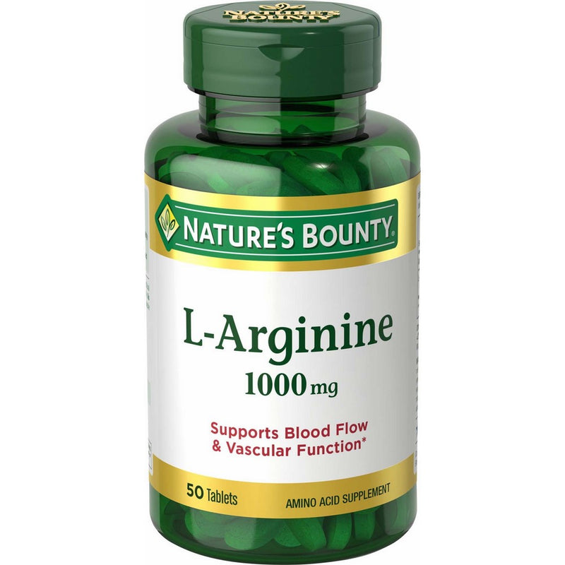 Nature's Bounty L-Arginine 1000 mg, 50 Tablets