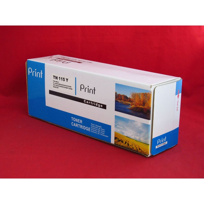 TN-110Y, TN-115Y Compatible Remanufactured High Yield Yellow Toner Cartridge