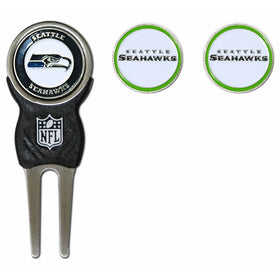 NFL Seattle Seahawks Divot Tool Pack With 3 Golf Ball Markers