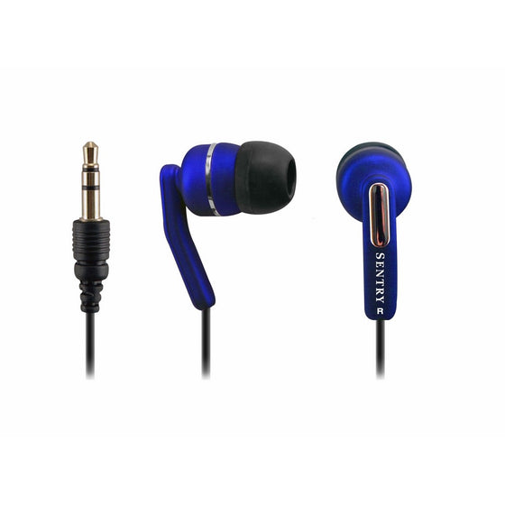 Sentry Neons Stereo Earbuds, HO622, Blue