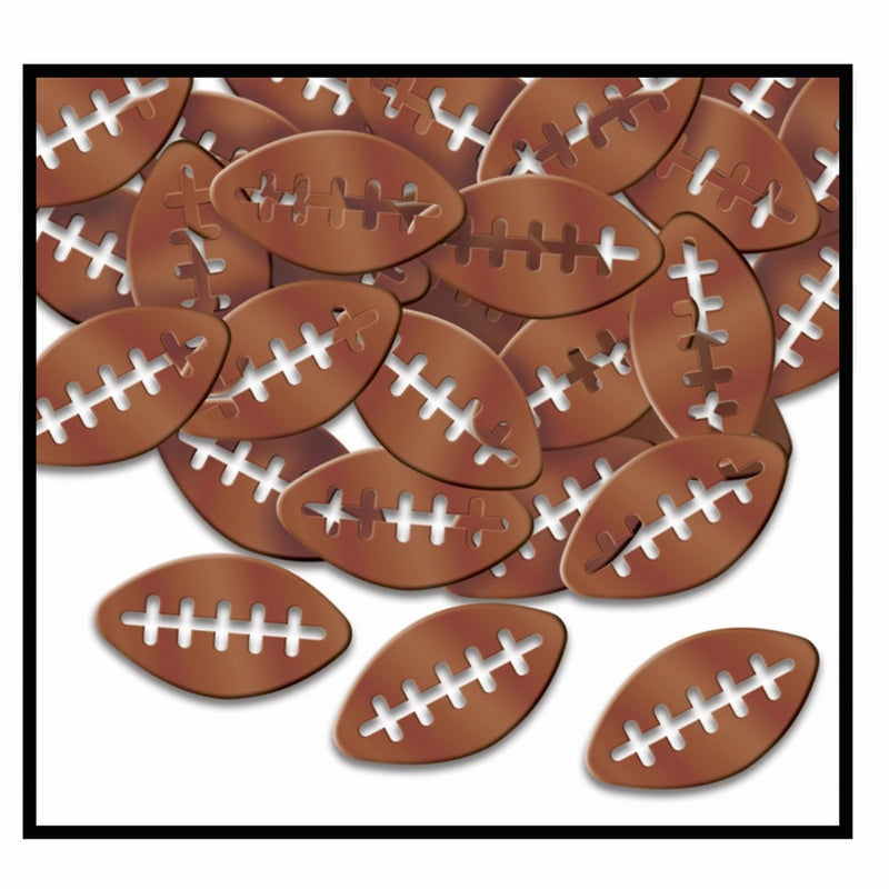 Fanci-Fetti Footballs (brown) Party Accessory(1 count) (1 Oz/Pkg)