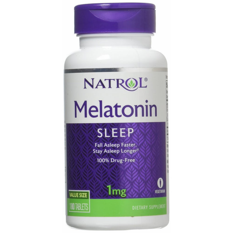 Natrol Melatonin Tablets, 1mg, 180 Count