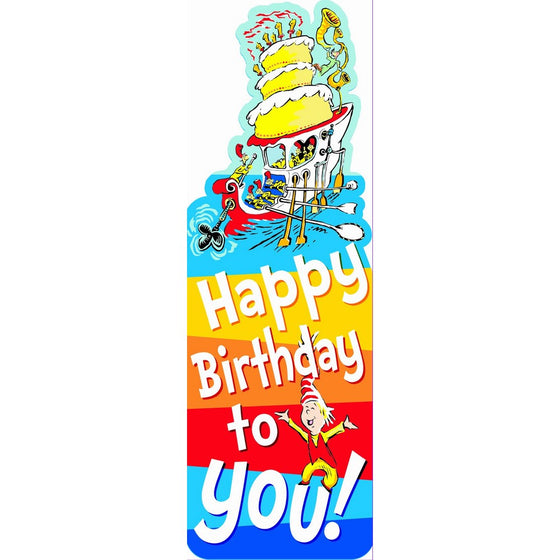 Eureka Dr. Seuss Bookmarks, Set of 36, Happy Birthday