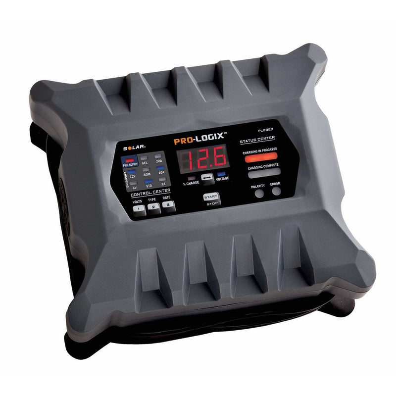 SOLAR Pro-Logix PL2320 6/12V Battery Charger/Maintainer - 20 Amp