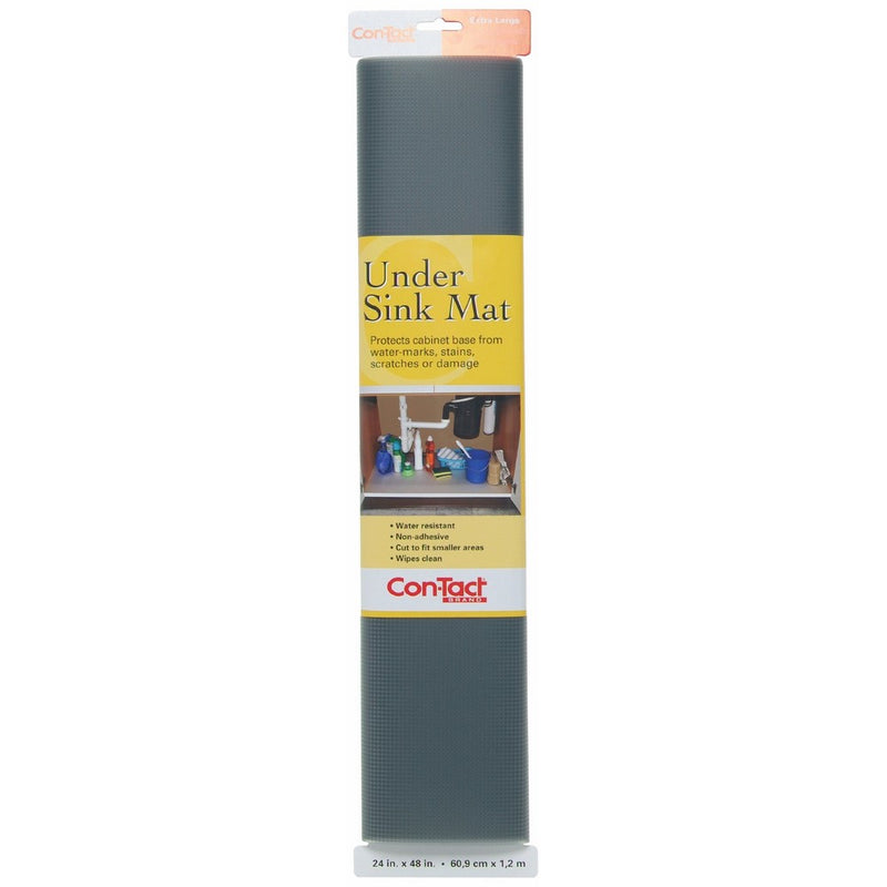 Con-Tact Brand Non-Adhesive Under Sink Mat, 24-Inches by 48-Inches, Graphite