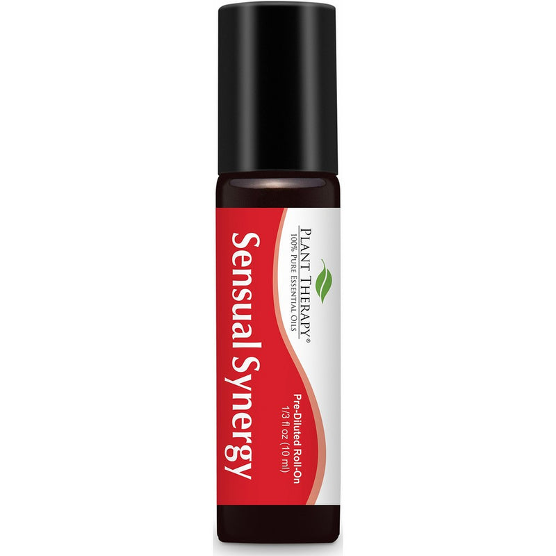 Plant Therapy Sensual Synergy Aphrodisiac Pre-Diluted Essential Oil Roll-OnReady to use! Blend of: Ylang Ylang, Patchouli, Orange, Lavender, Sandalwood and Jasmine10 ml (1/3 oz)