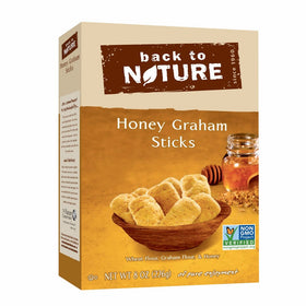 Back to Nature Non-GMO Cookies, Honey Graham Sticks, 8 Ounce