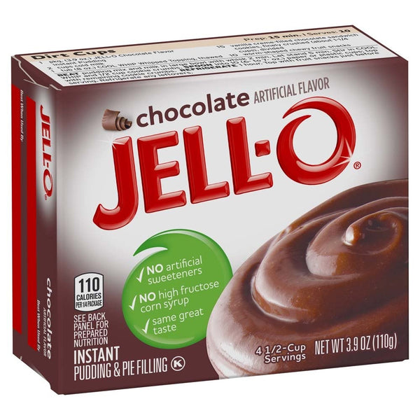 Jell-O Chocolate Instant Pudding Mix 3.9 Ounce Box (Pack of 6)